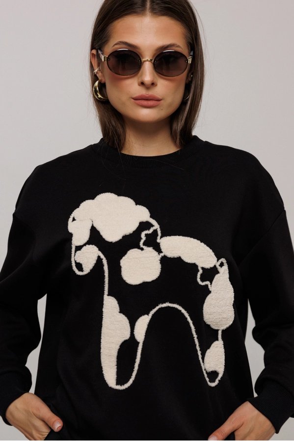 Джемпер Buter 3212 черный Джемпер Buter 3212 черный