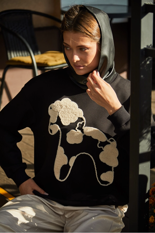 Джемпер Buter 3212 черный Джемпер Buter 3212 черный