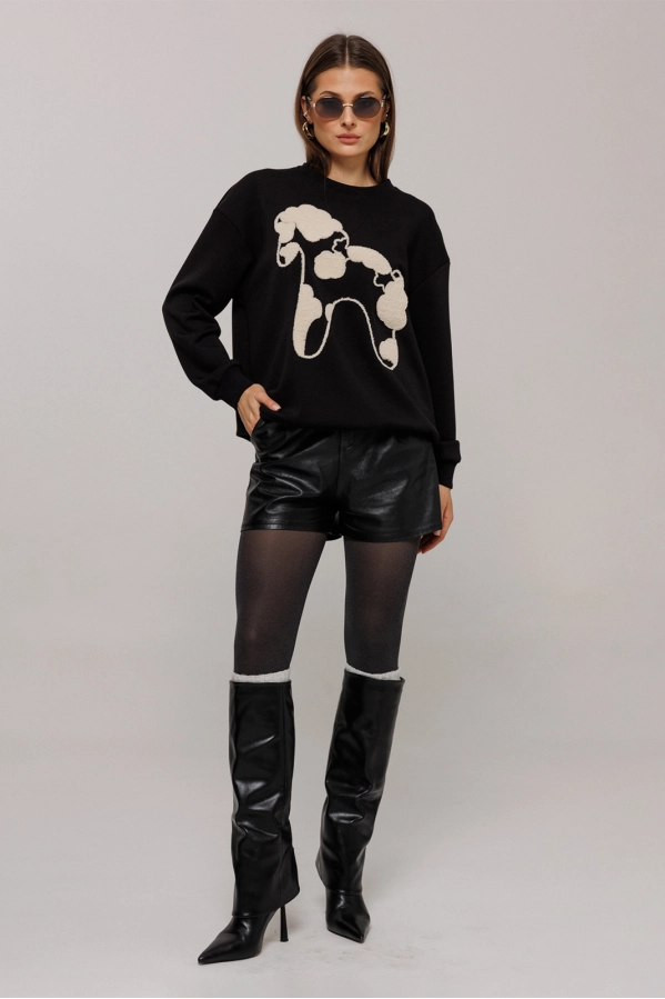 Джемпер Buter 3212 черный Джемпер Buter 3212 черный