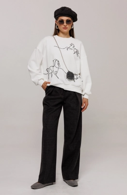 Джемпер Buter 3213 молочный  Джемпер Buter 3213 молочный