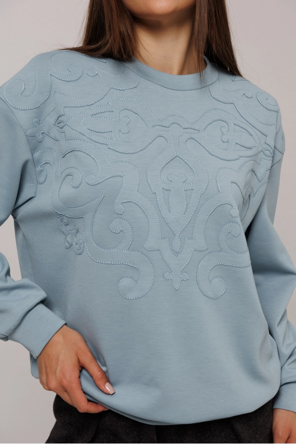 Джемпер Buter 3214 голубой Джемпер Buter 3214 голубой