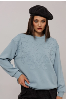 Джемпер Buter 3214 голубой  Джемпер Buter 3214 голубой