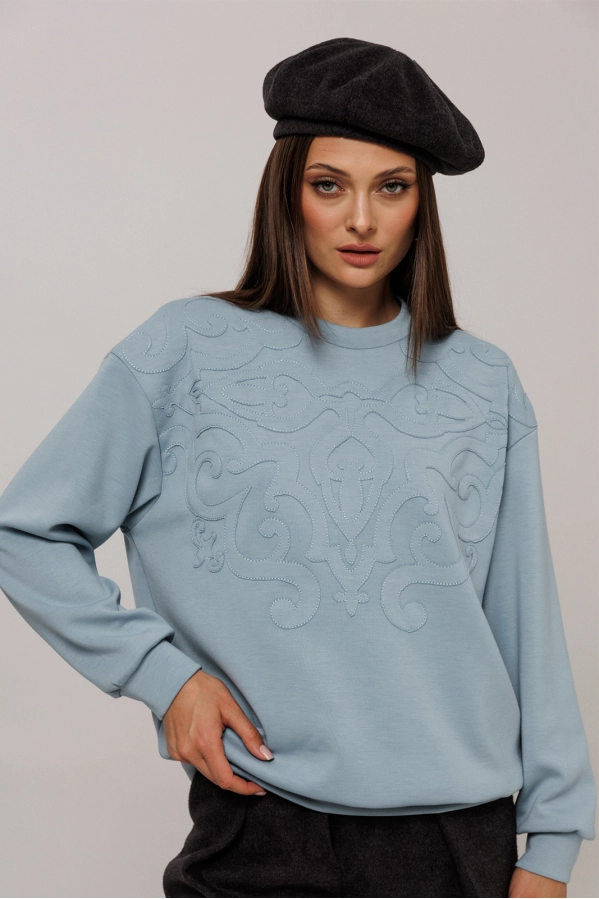 Джемпер Buter 3214 голубой Джемпер Buter 3214 голубой