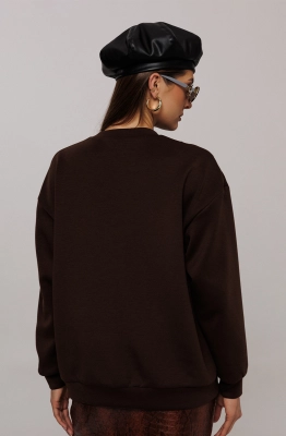 Джемпер Buter 3214 коричневый  Джемпер Buter 3214 коричневый