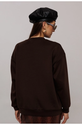 Джемпер Buter 3214 коричневый  Джемпер Buter 3214 коричневый