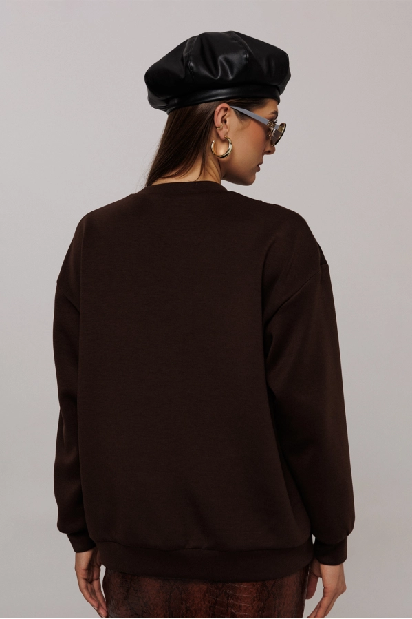 Джемпер Buter 3214 коричневый Джемпер Buter 3214 коричневый