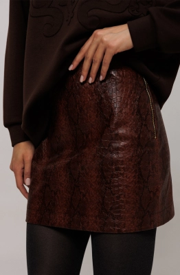 Юбка Buter 3216 коричневый  Юбка Buter 3216 коричневый