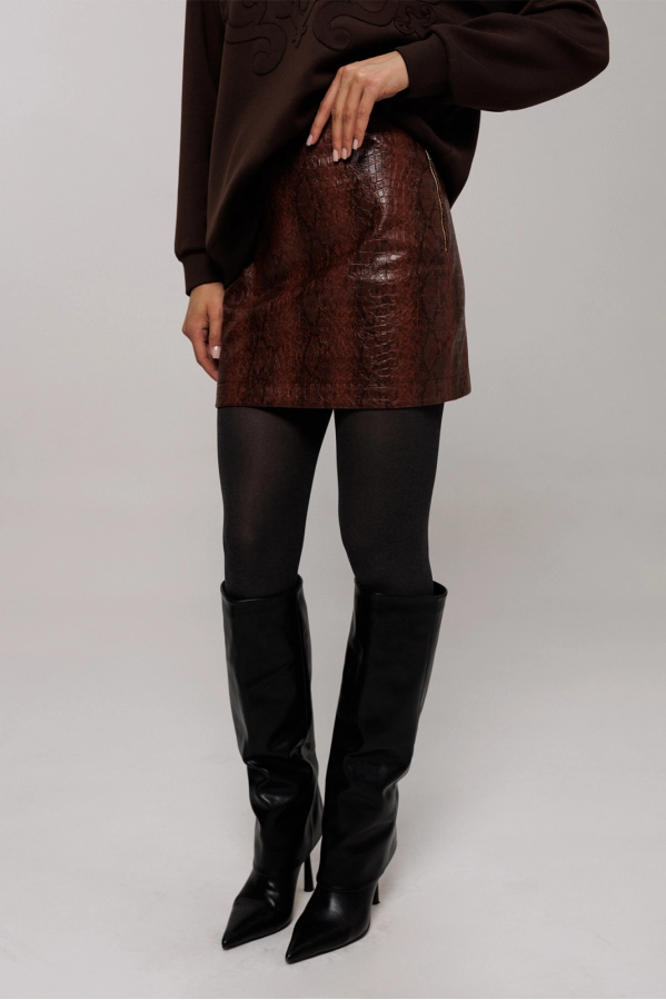 Юбка Buter 3216 коричневый Юбка Buter 3216 коричневый