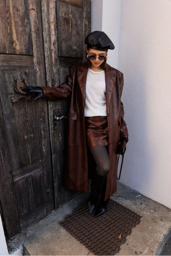 Юбка Buter 3216 коричневый Юбка Buter 3216 коричневый