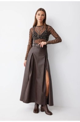 Юбка Lyushe 4187 коричневый 