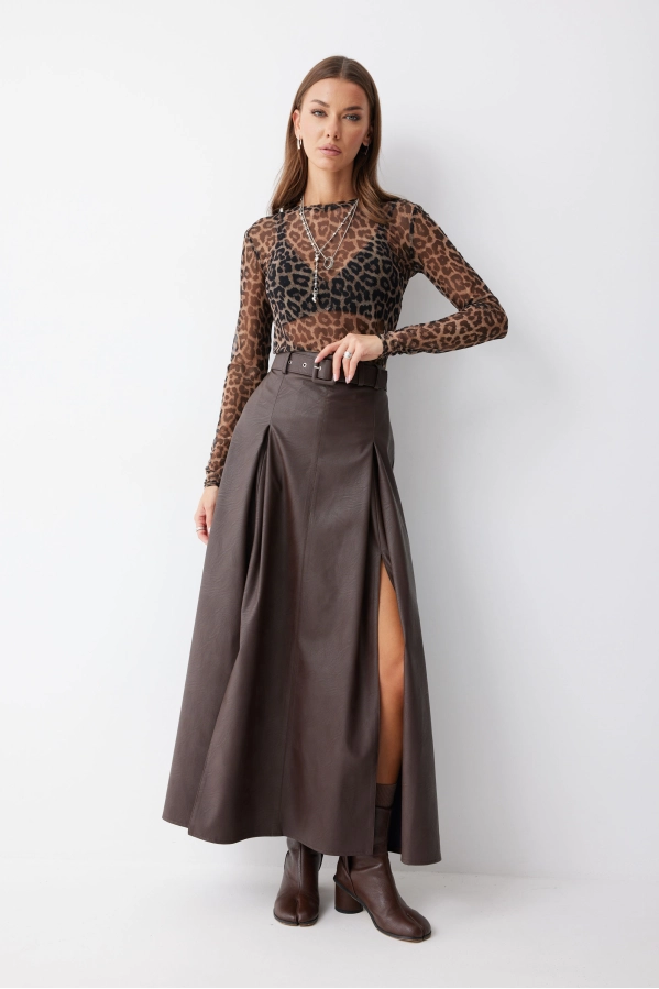 Юбка Lyushe 4187 коричневый