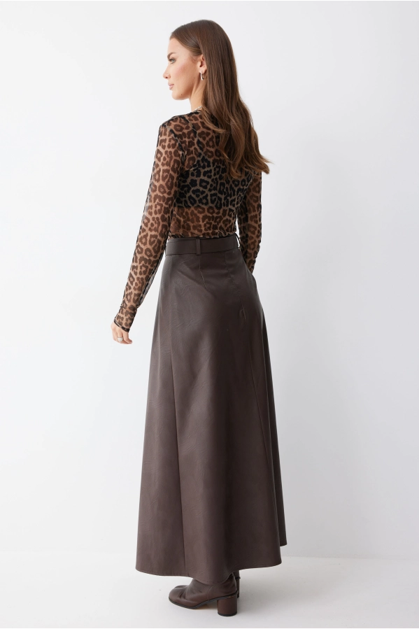 Юбка Lyushe 4187 коричневый