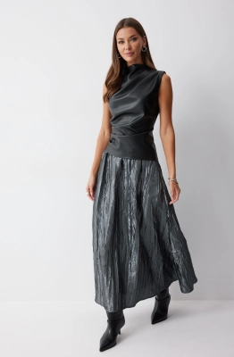 Юбка Lyushe 4215 серебро 