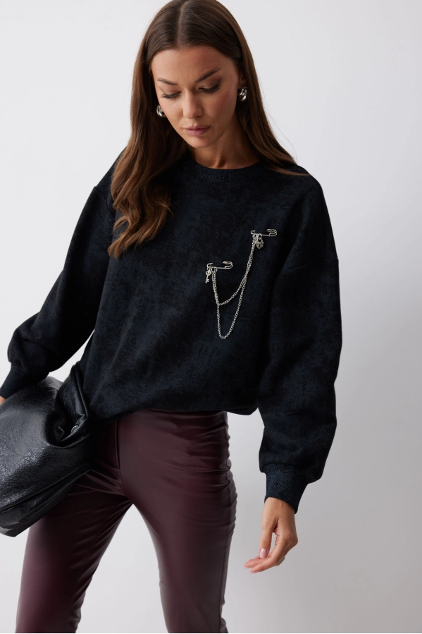 Джемпер Lyushe 4216 черный Джемпер Lyushe 4216 черный