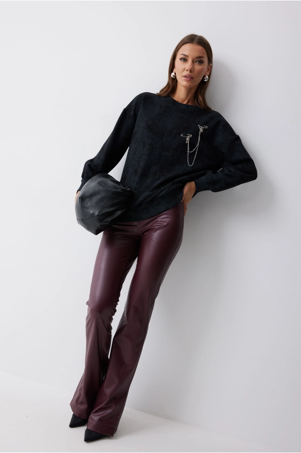 Джемпер Lyushe 4216 черный Джемпер Lyushe 4216 черный