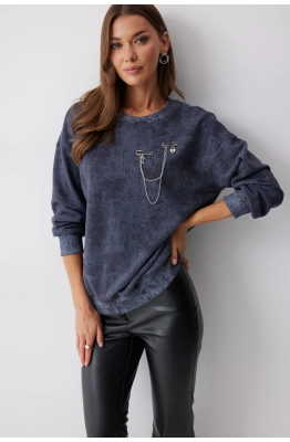 Джемпер Lyushe 4216 серый  Джемпер Lyushe 4216 серый