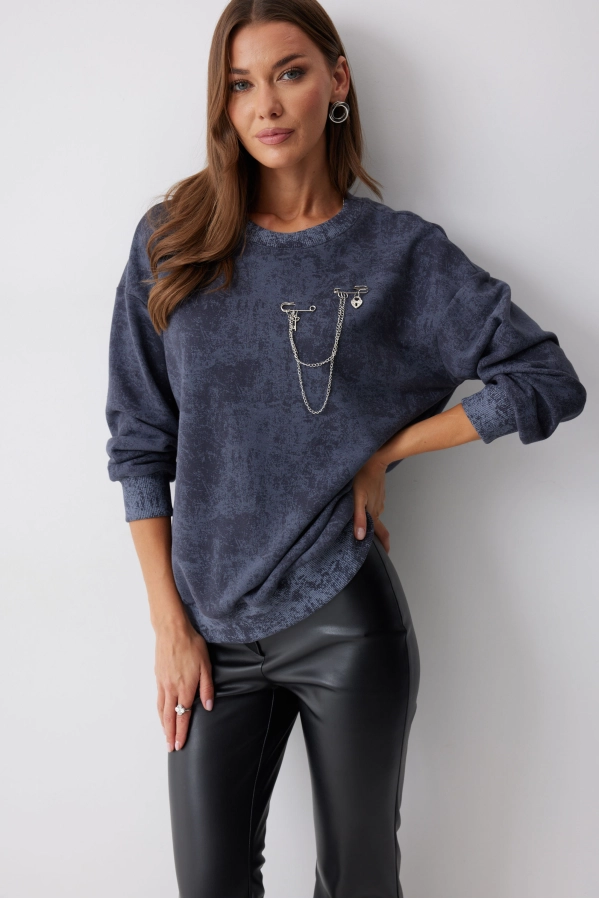 Джемпер Lyushe 4216 серый Джемпер Lyushe 4216 серый