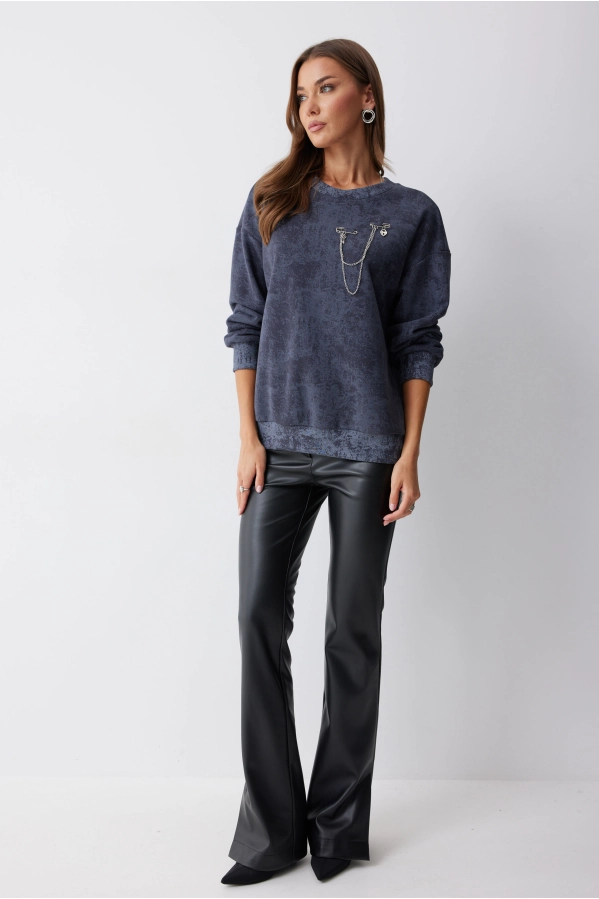 Джемпер Lyushe 4216 серый Джемпер Lyushe 4216 серый