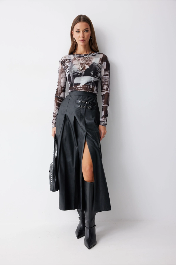 Юбка Lyushe 4223 черный Юбка Lyushe 4223 черный