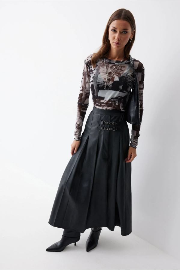 Юбка Lyushe 4223 черный Юбка Lyushe 4223 черный