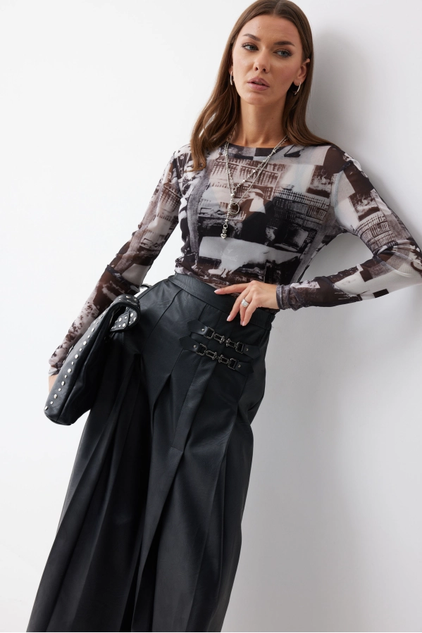 Юбка Lyushe 4223 черный Юбка Lyushe 4223 черный