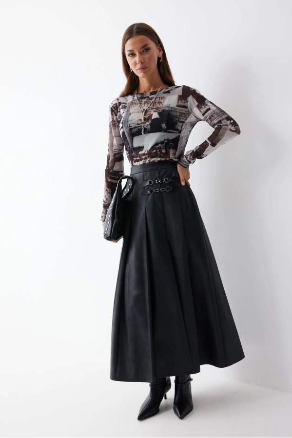 Юбка Lyushe 4223 черный Юбка Lyushe 4223 черный