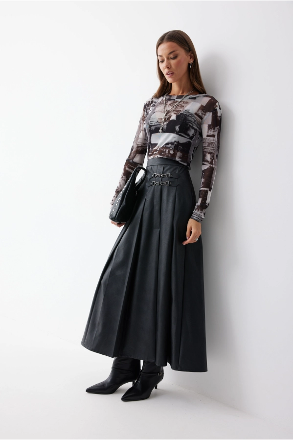 Юбка Lyushe 4223 черный Юбка Lyushe 4223 черный