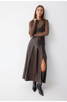 Юбка Lyushe 4223 коричневый 