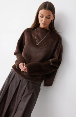 Джемпер Lyushe 4233 коричневый Джемпер Lyushe 4233 коричневый
