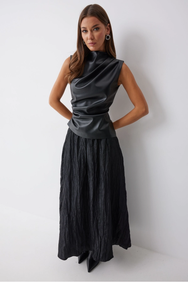 Топ Lyushe 4239 черный Топ Lyushe 4239 черный