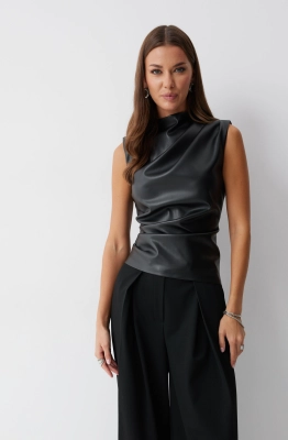 Топ Lyushe 4239 черный  Топ Lyushe 4239 черный