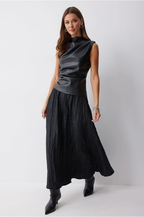 Топ Lyushe 4239 черный Топ Lyushe 4239 черный