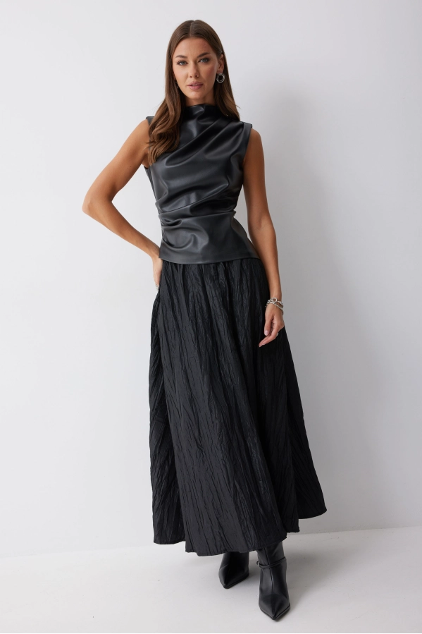 Топ Lyushe 4239 черный Топ Lyushe 4239 черный