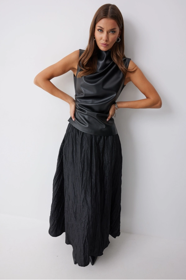 Топ Lyushe 4239 черный Топ Lyushe 4239 черный