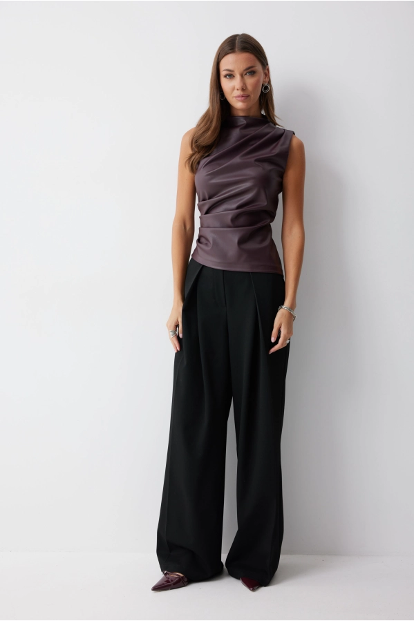 Топ Lyushe 4239 бордо Топ Lyushe 4239 бордо