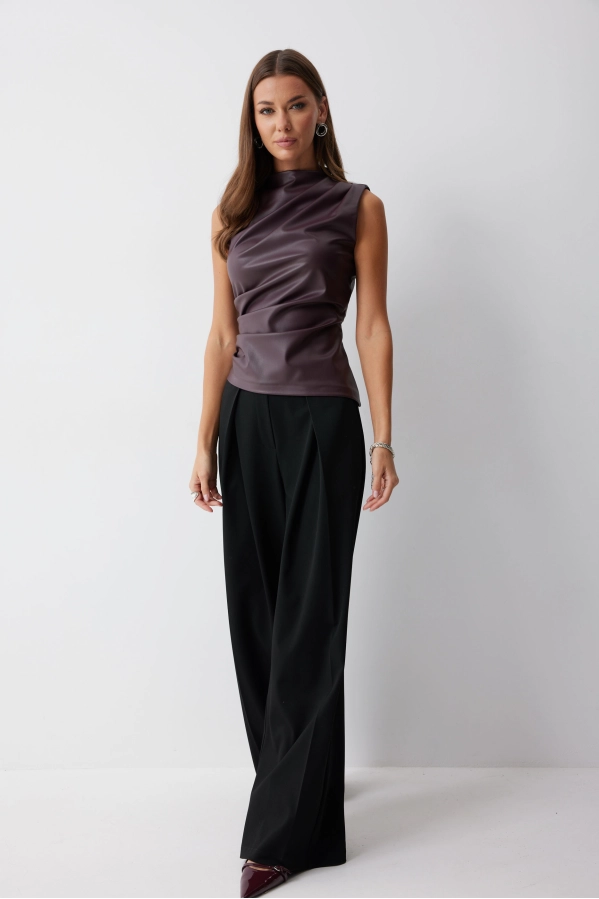 Топ Lyushe 4239 бордо Топ Lyushe 4239 бордо