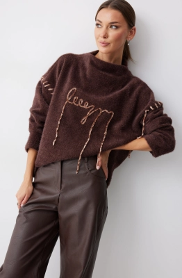 Джемпер Lyushe 4242 коричневый 
