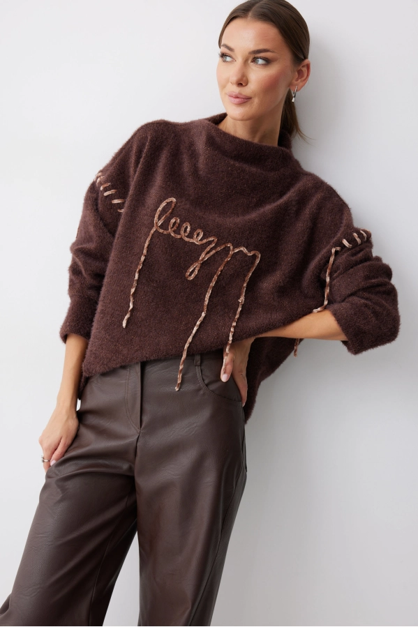 Джемпер Lyushe 4242 коричневый