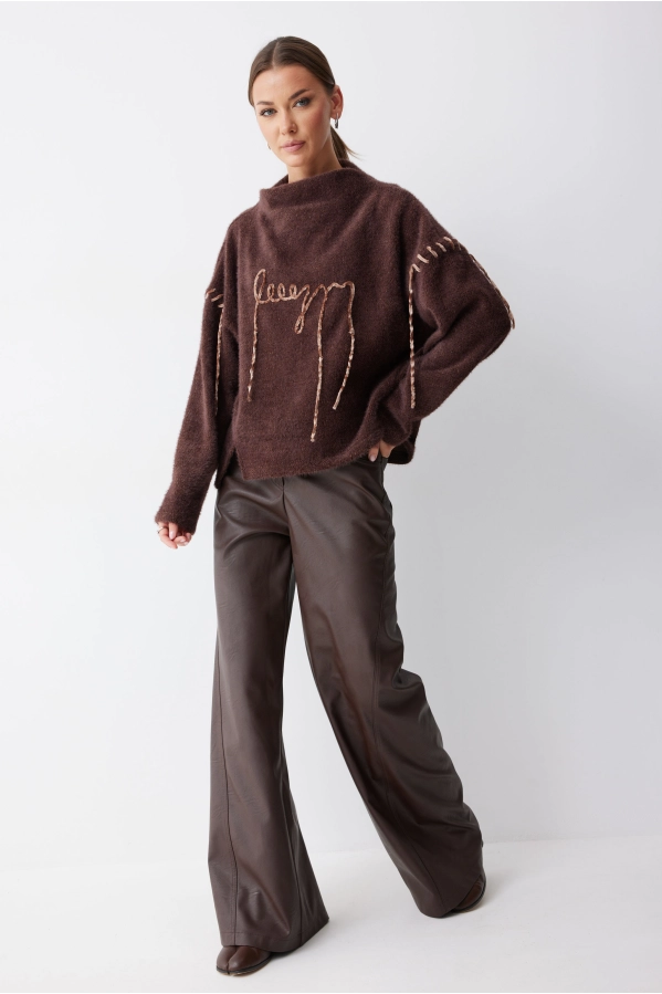 Джемпер Lyushe 4242 коричневый