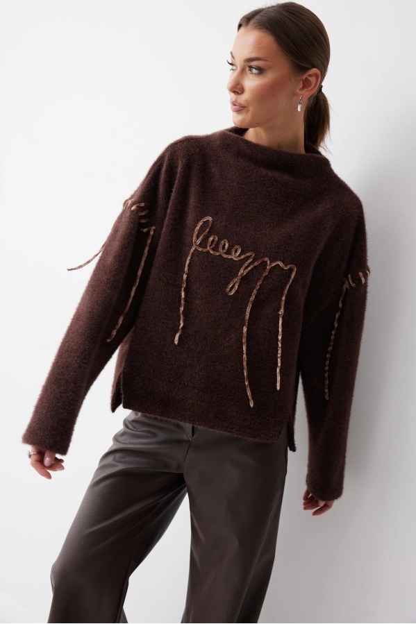 Джемпер Lyushe 4242 коричневый