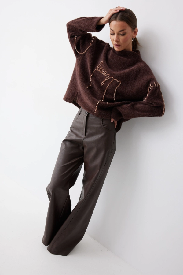 Джемпер Lyushe 4242 коричневый