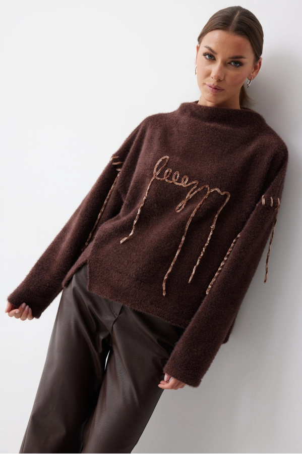 Джемпер Lyushe 4242 коричневый