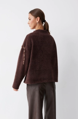 Джемпер Lyushe 4242 коричневый Джемпер Lyushe 4242 коричневый