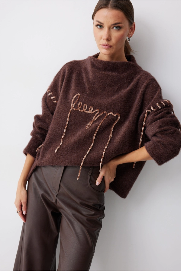 Джемпер Lyushe 4242 коричневый