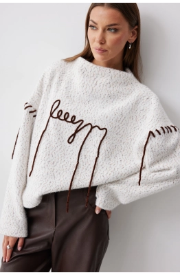 Джемпер Lyushe 4242 молоко  Джемпер Lyushe 4242 молоко