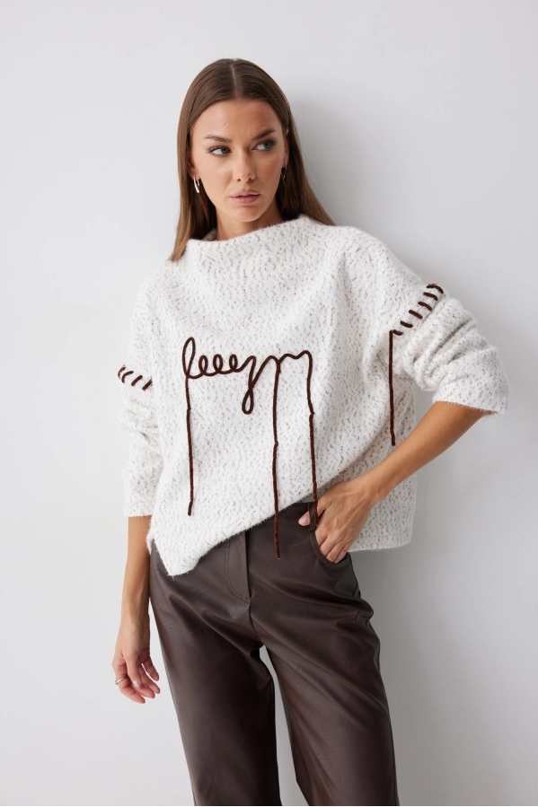 Джемпер Lyushe 4242 молоко Джемпер Lyushe 4242 молоко