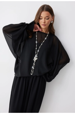 Блуза Lyushe 4243 черный  Блуза Lyushe 4243 черный