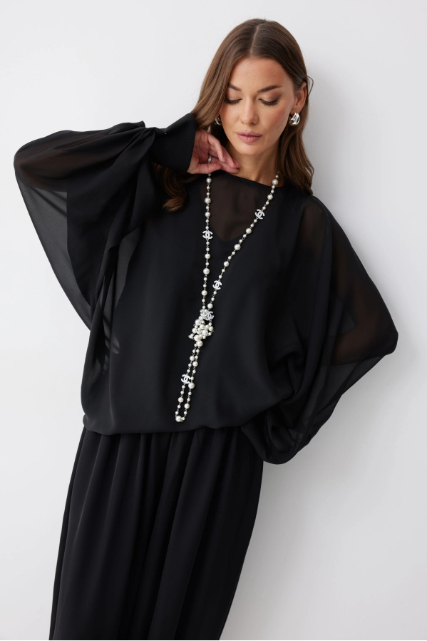 Блуза Lyushe 4243 черный Блуза Lyushe 4243 черный