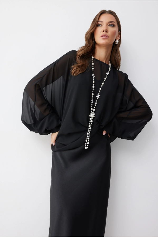 Блуза Lyushe 4243 черный Блуза Lyushe 4243 черный