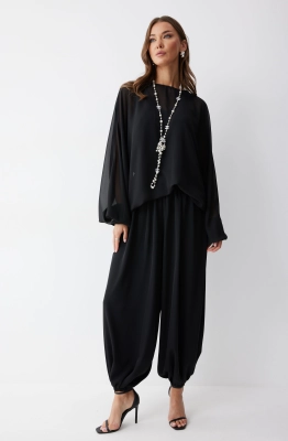 Брюки Lyushe 4244 черный  Брюки Lyushe 4244 черный